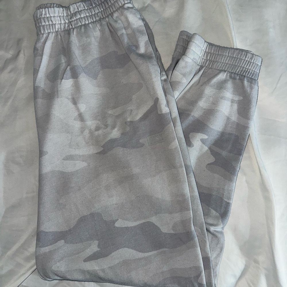 Gray Camouflage Joggers